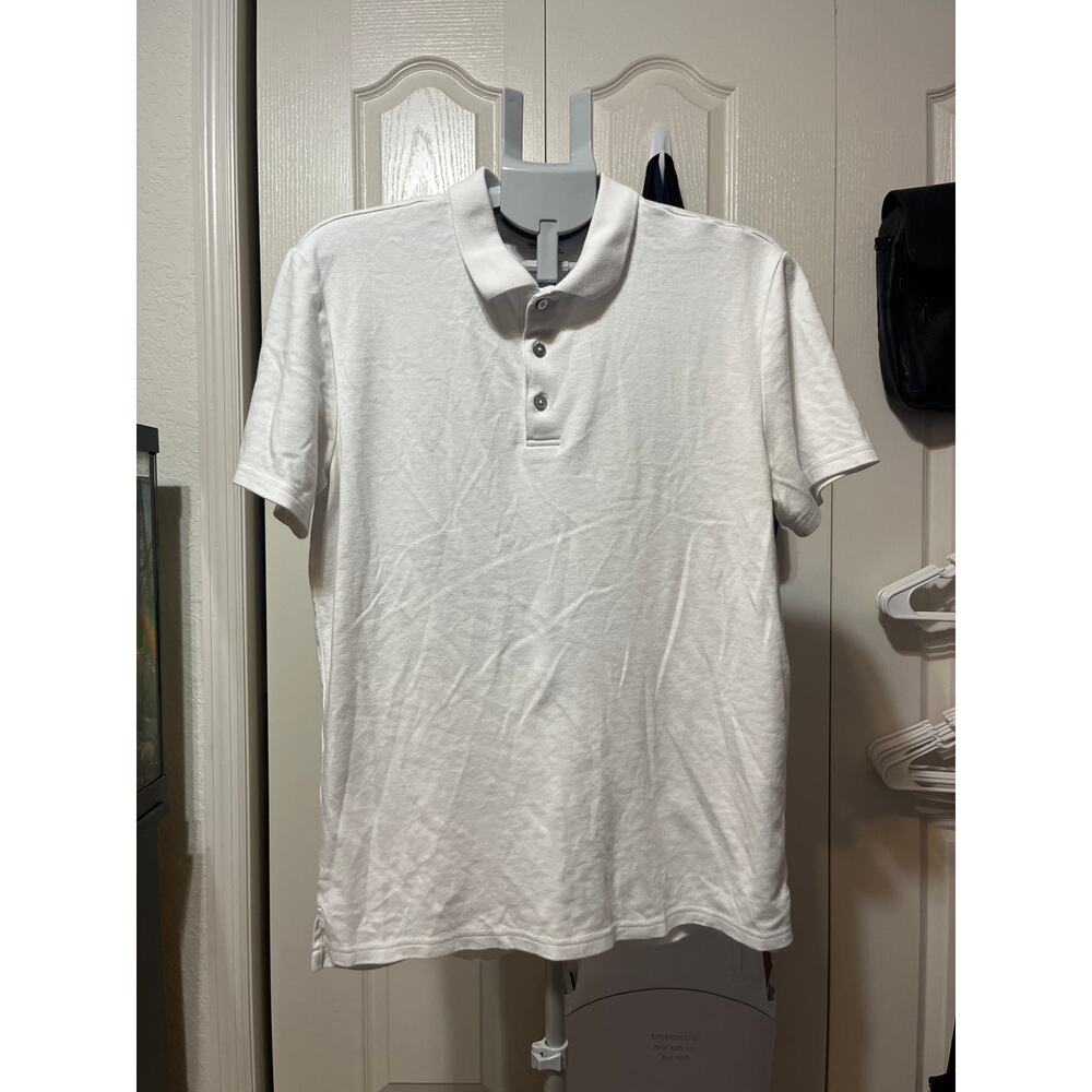 Boca Classics White Polo Shirt Men’s Size Small Short Sleeve Cotton Blend